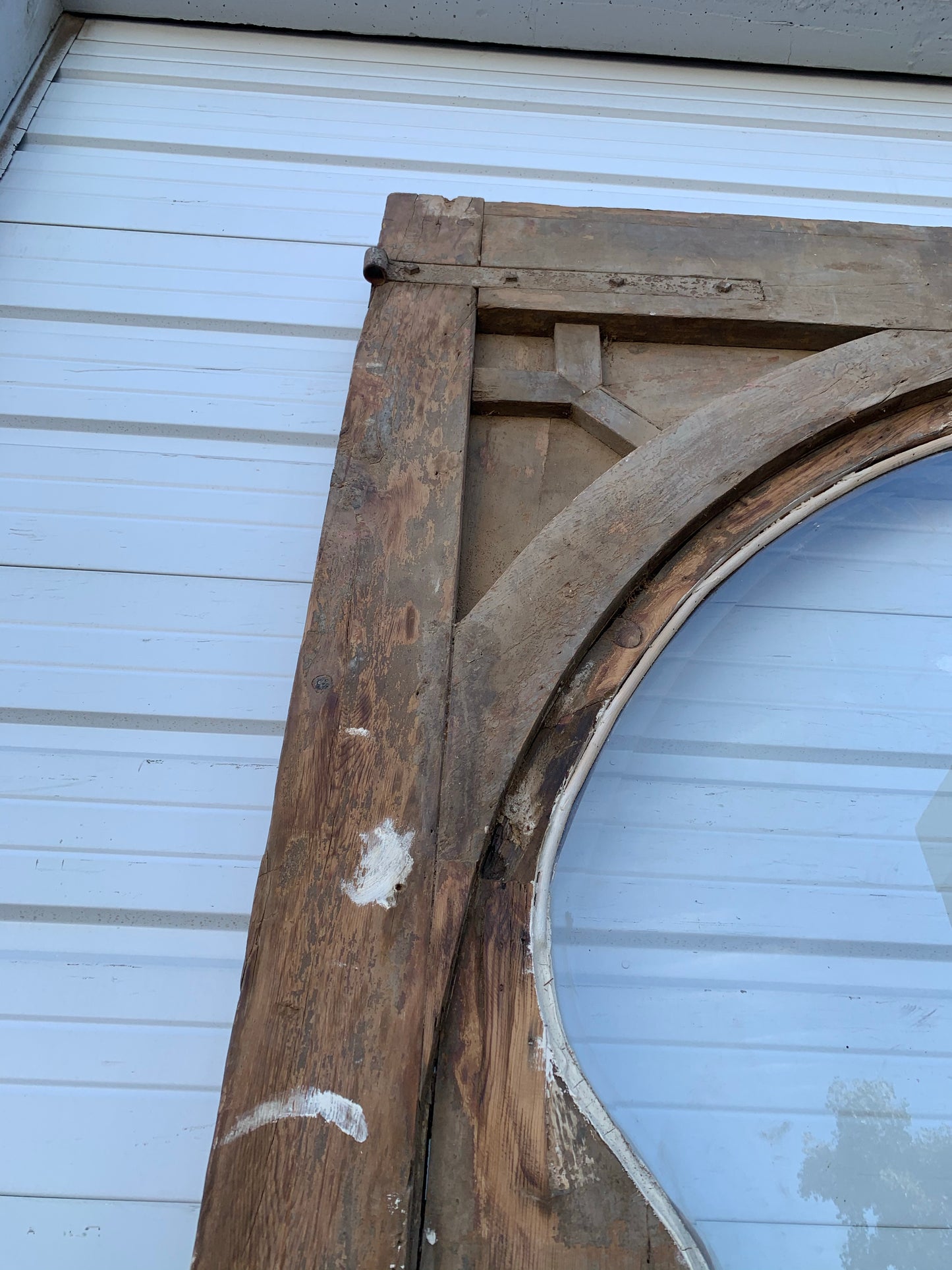 Pair of Wood Carved Antique Doors with Single Lite