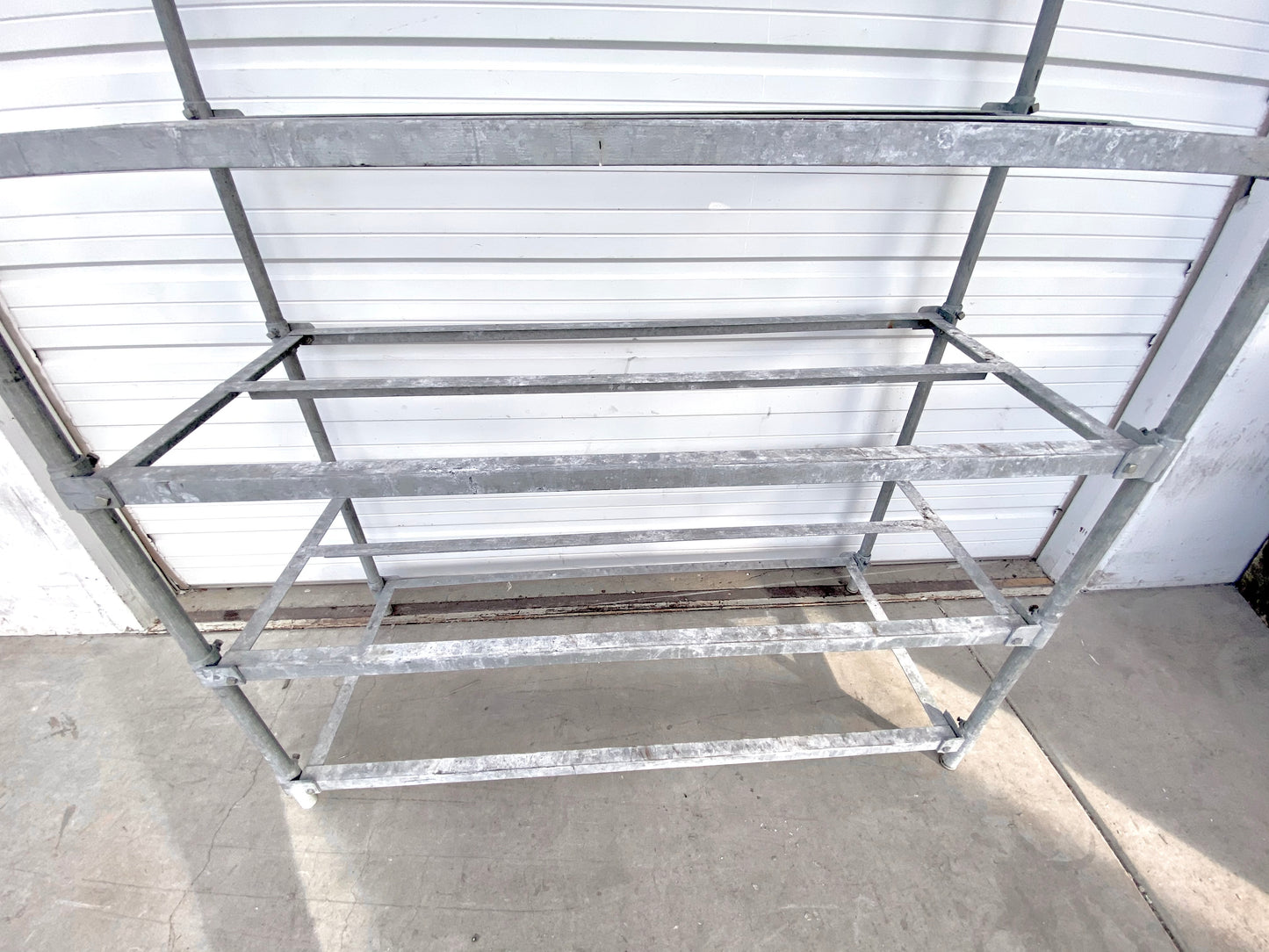 Industrial Metal Shelf includes 2 drawers