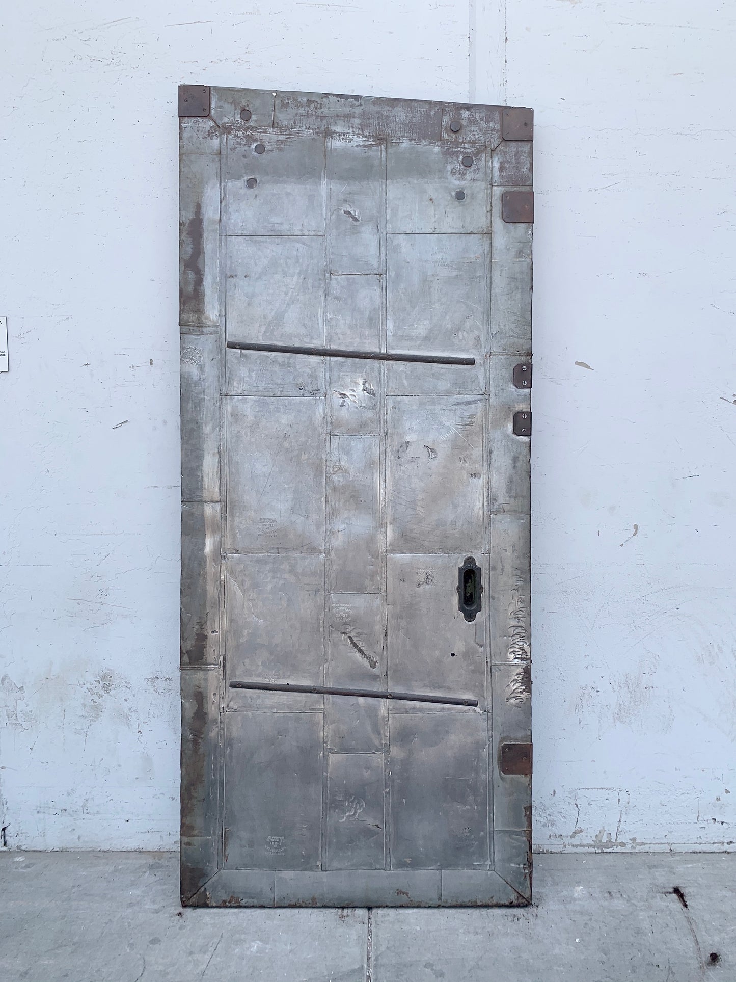 Industrial Metal Fire Single Door with Angled Top