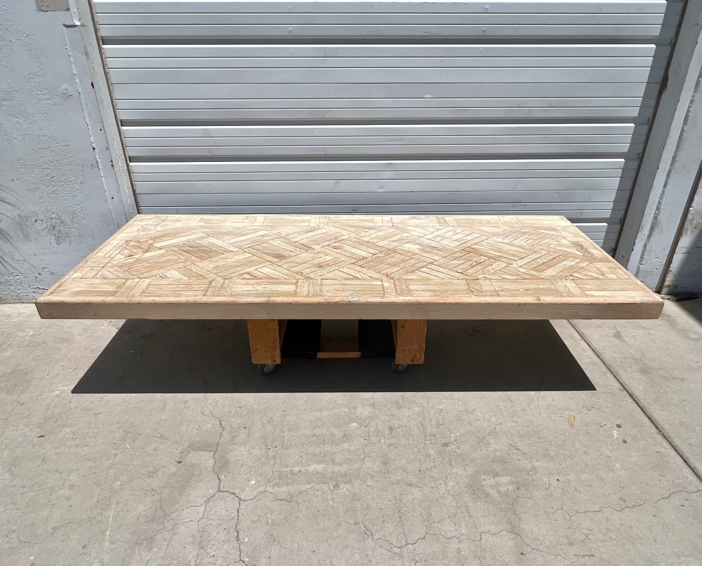 8 ft Washed Wood Dining Table Top