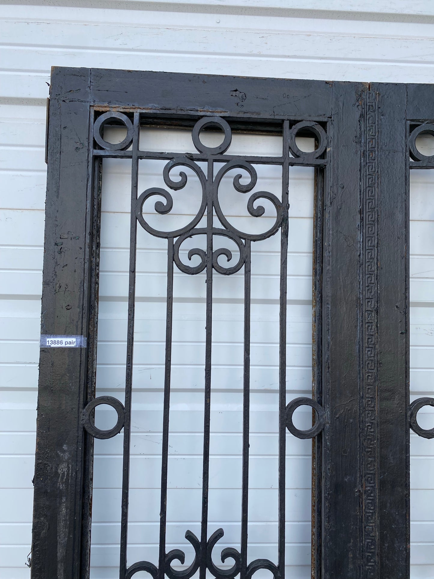 Pair of Antique Steel and Cast Iron Doors