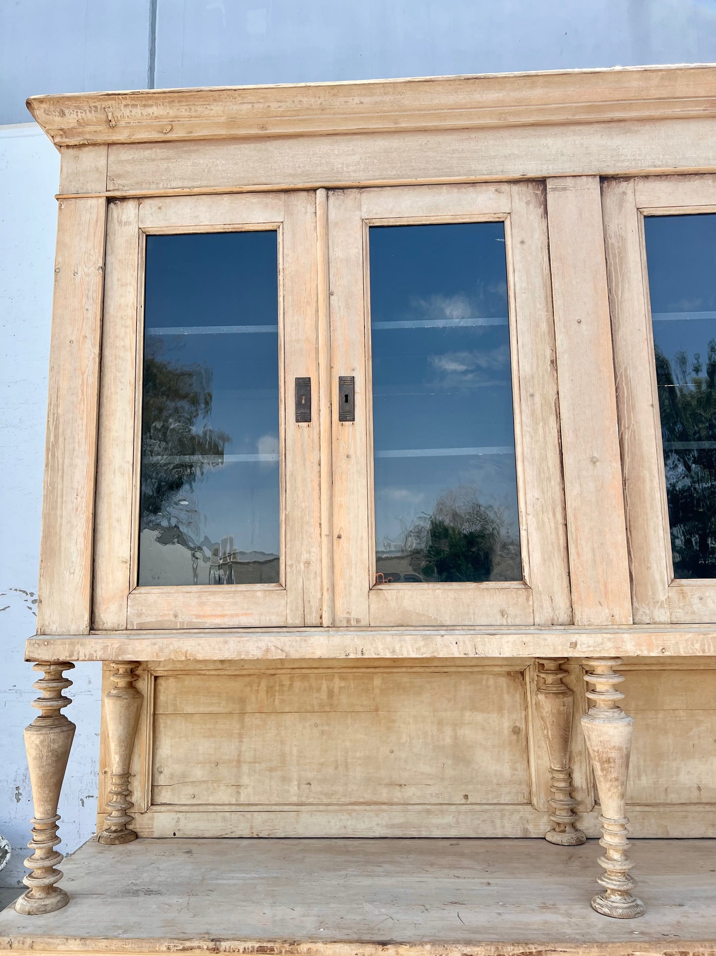 Painted French Antique Hutch / Cabinet