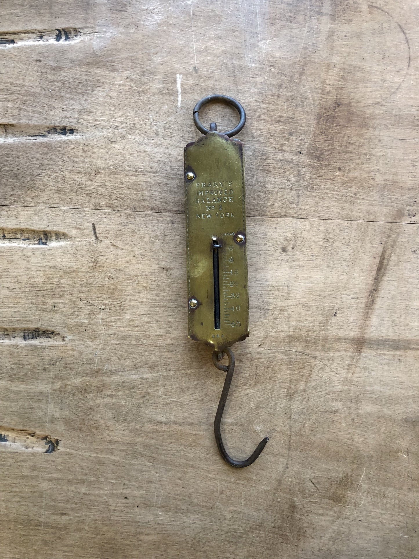 Decorative Antique Brass Chatillon Industrial Scale
