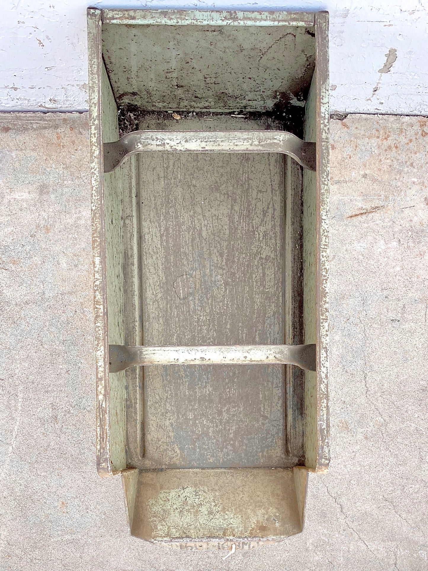 Painted Metal Storage Crate