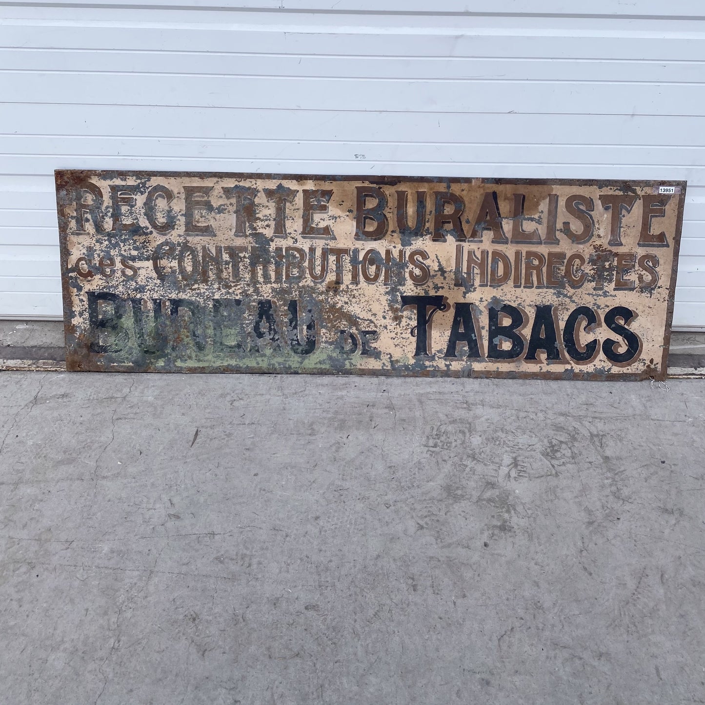 Recette Buraliste Metal Sign