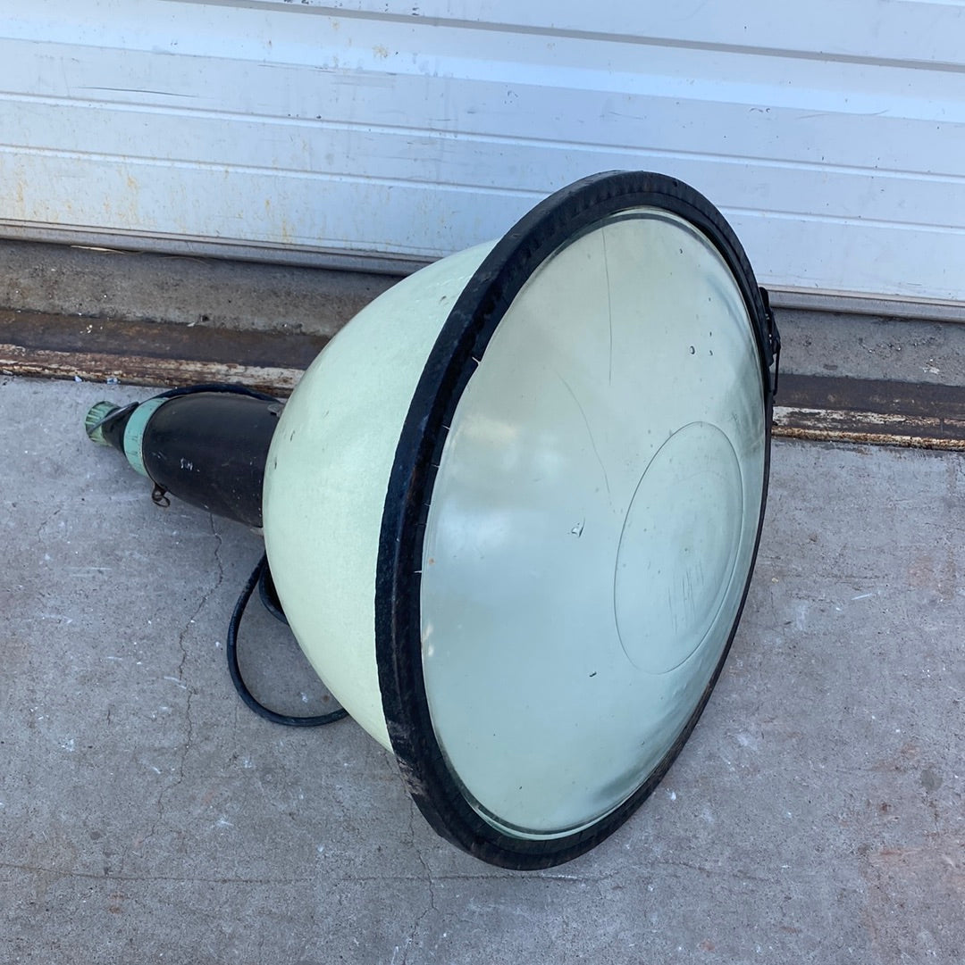 Green Enamel Industrial Pendant Light