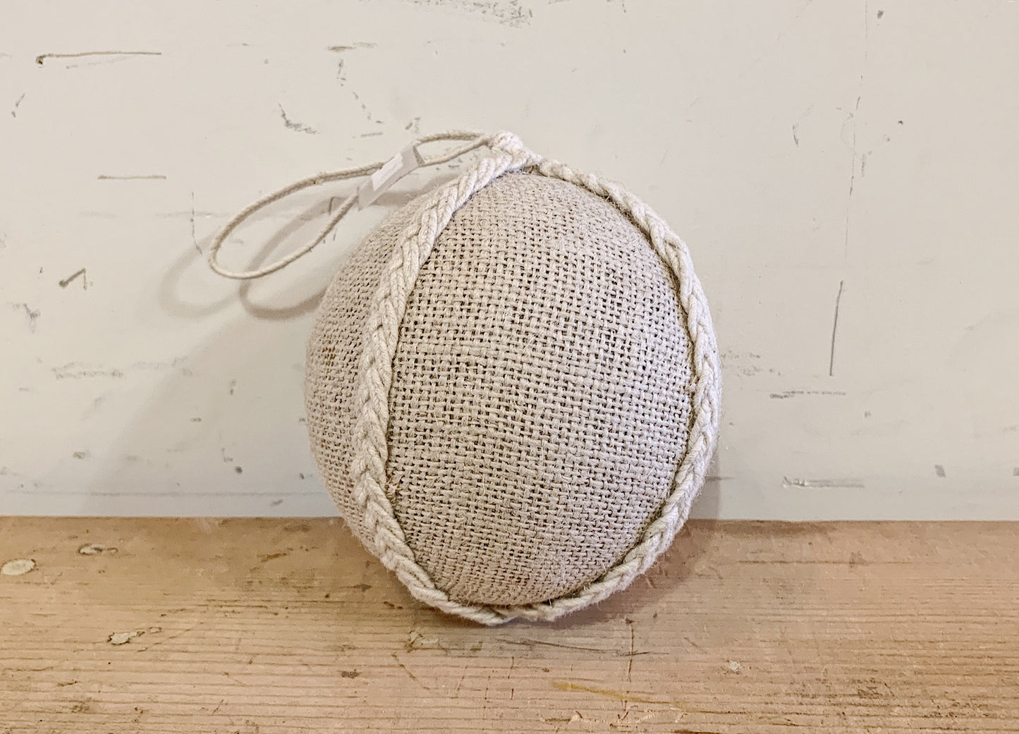Burlap Ball (Christmas Decor)