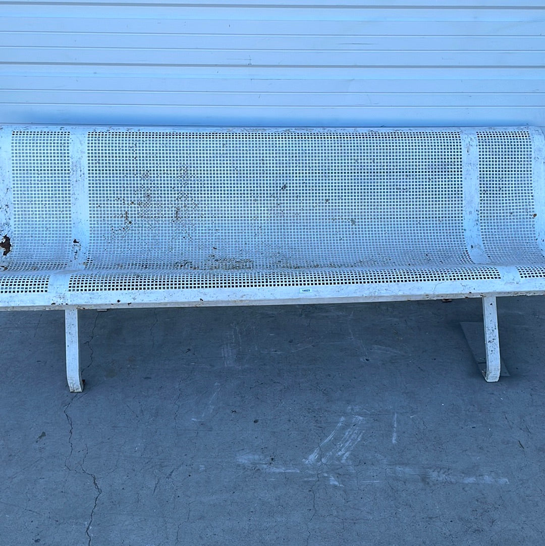 French White Iron Bench