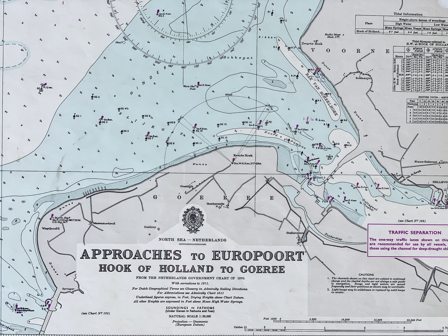 Framed Nautical Chart (Various Locales)