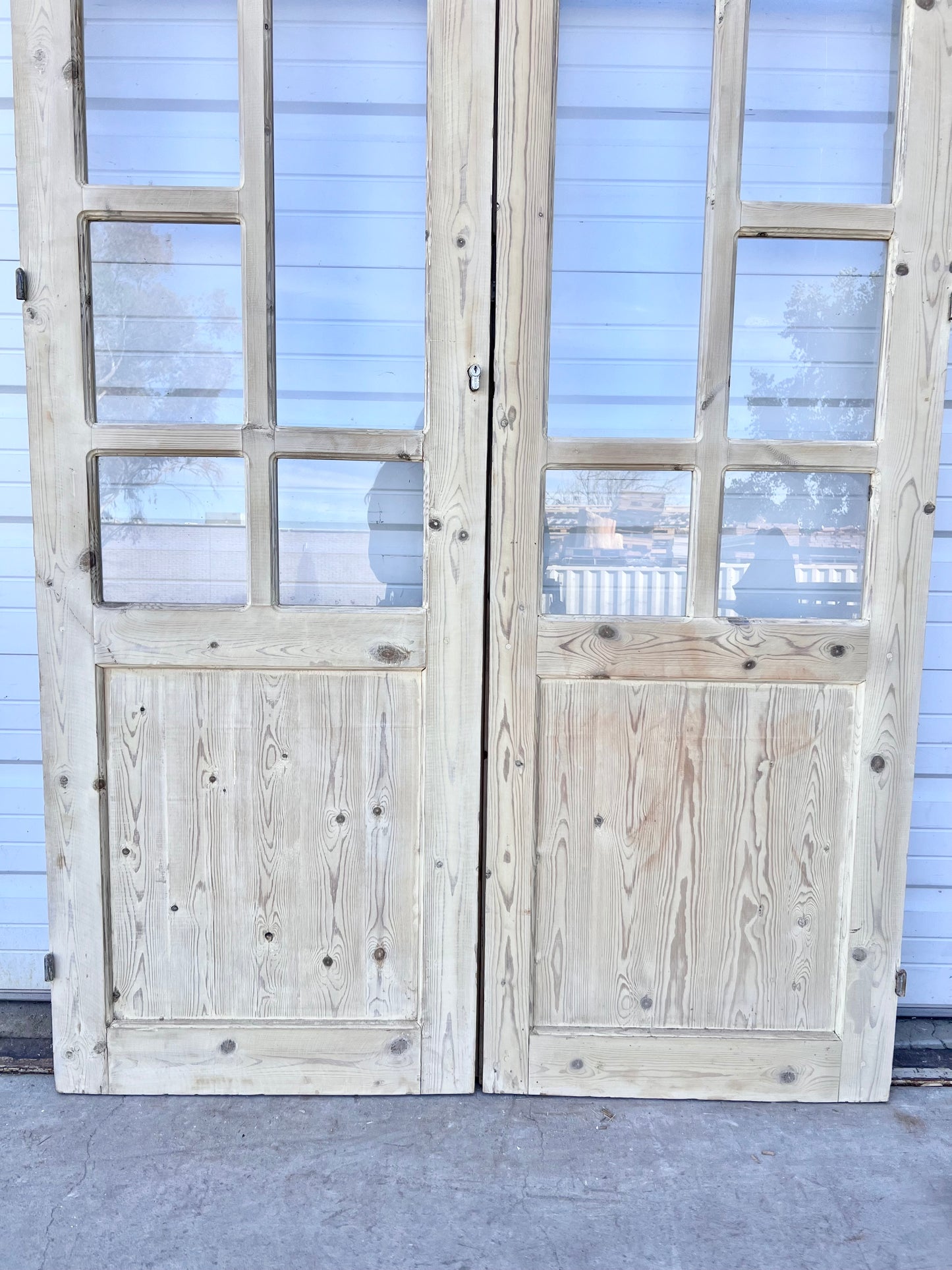 Pair of Wood Doors w/16 Lites