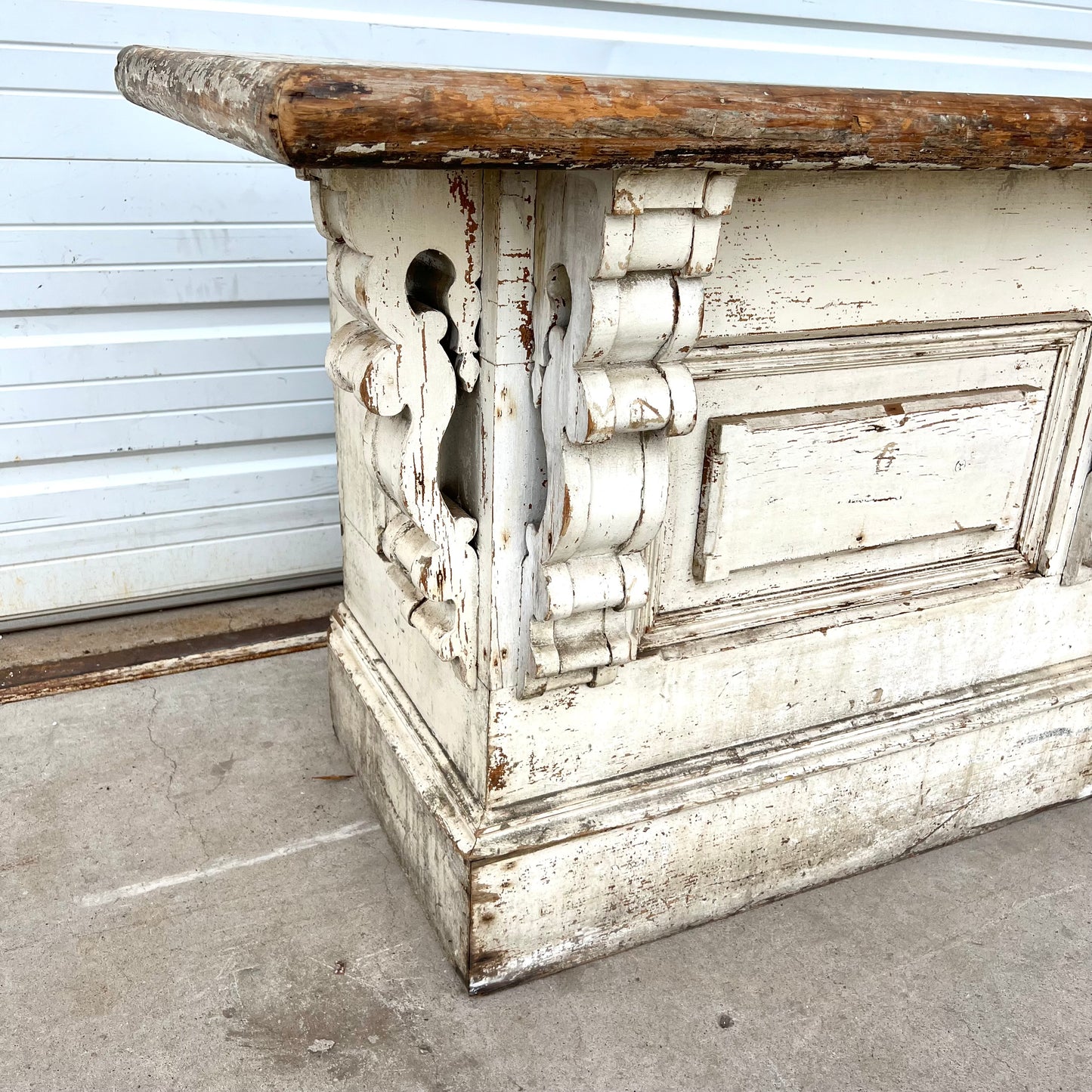French White Painted Store Counter / Island