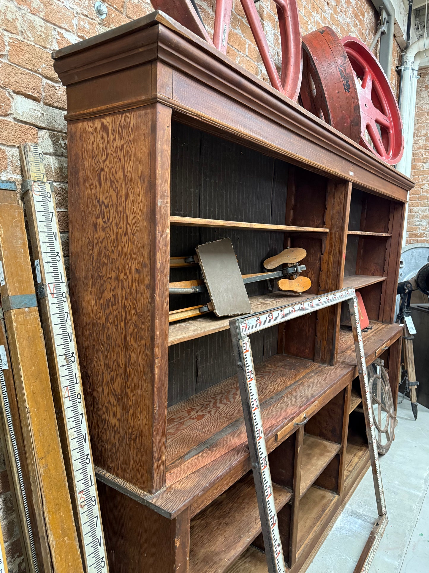 2-Piece General Store Display Cabinet from Pennsylvania