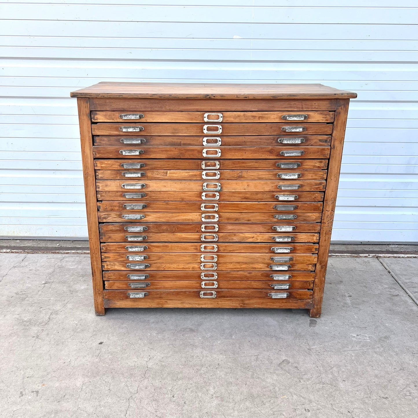 Vintage 18 Drawer Printer's Cabinet