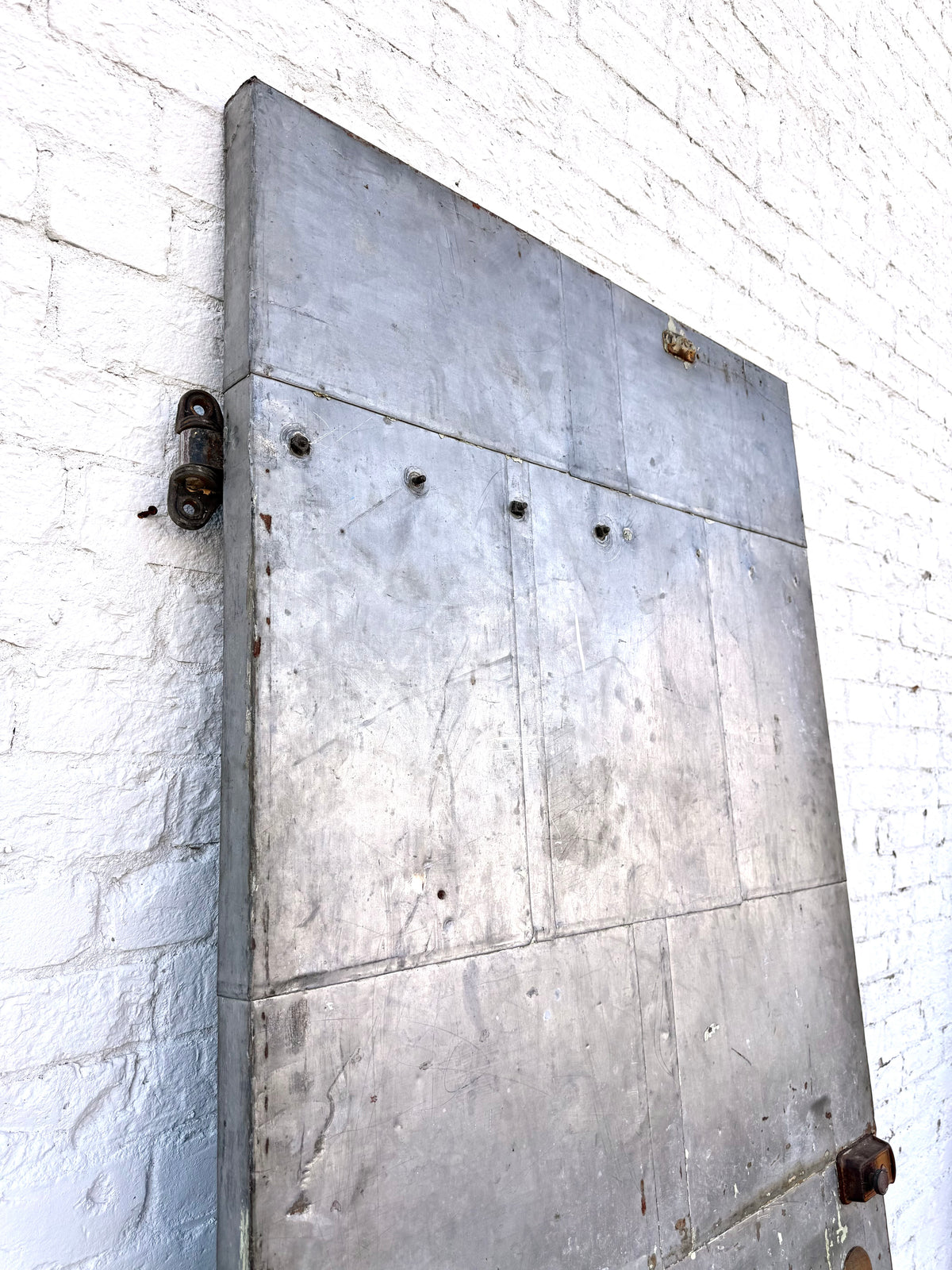 Vintage Industrial Metal Fire Door