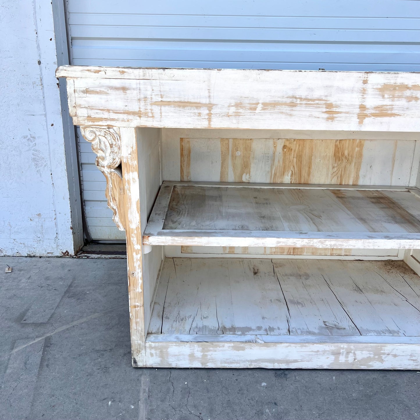 Distressed Painted Store Counter