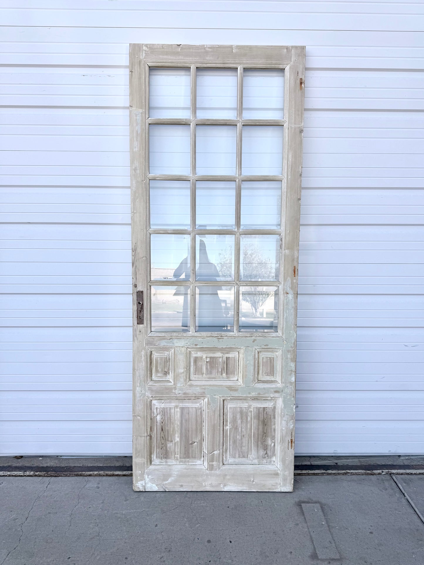 Single Washed Wood Door w/15 Lites