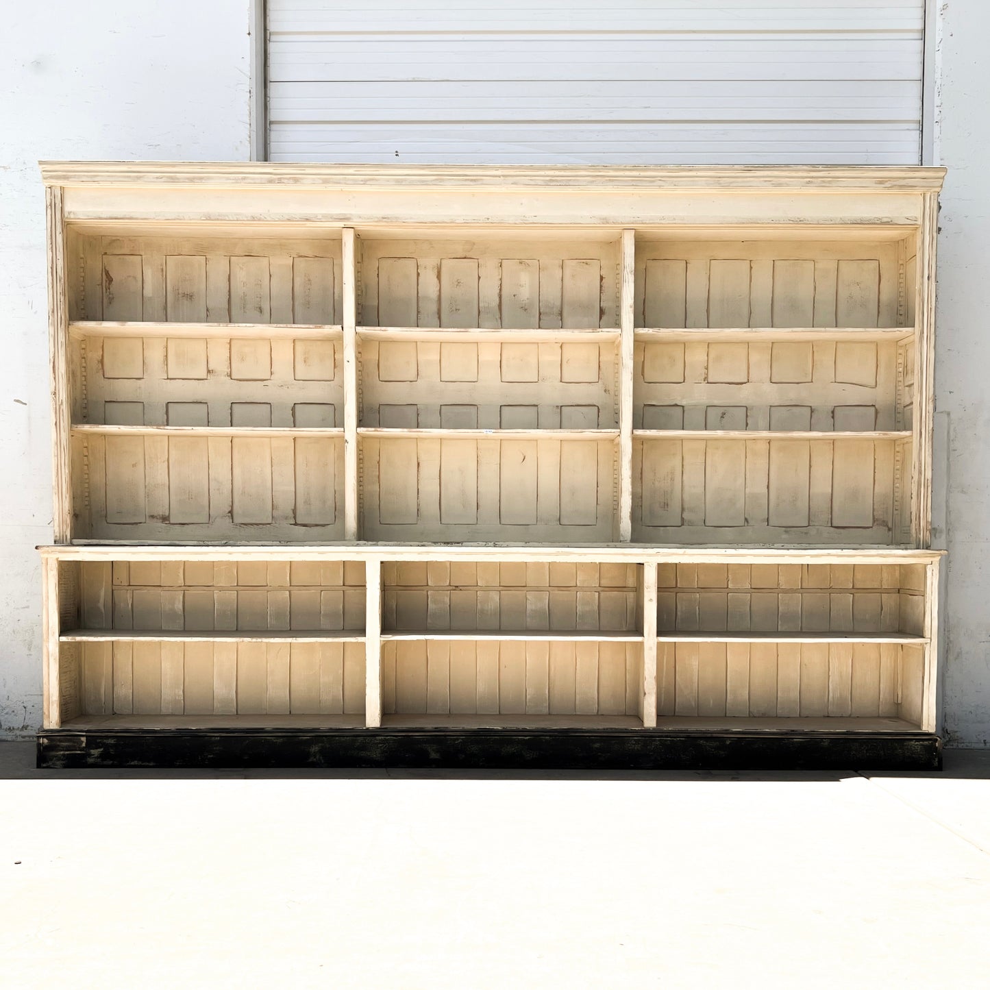 Painted 2-Piece Store Display Cabinet