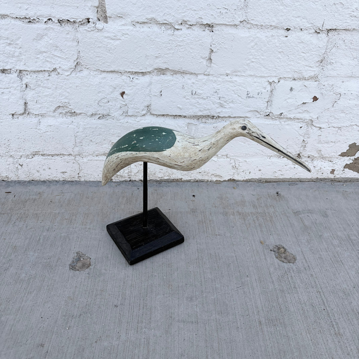 Carved Wooden Folk Art Bird