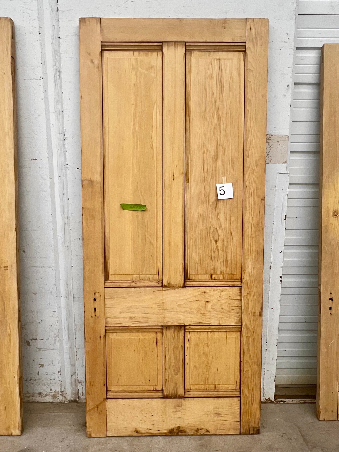 Antique Single 4 Panel Wooden Door