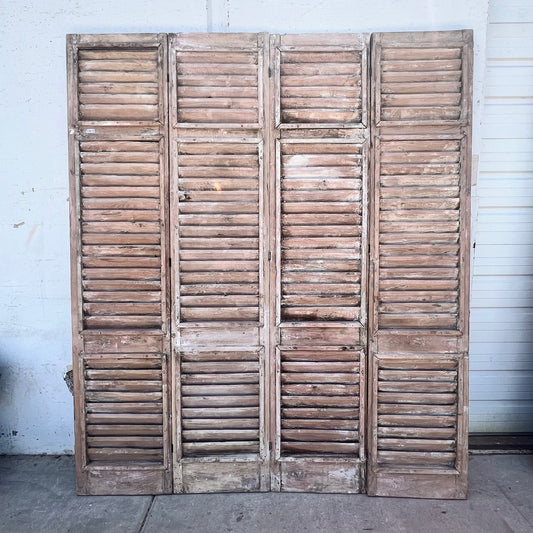 4 Panel Repurposed Shutter Screen