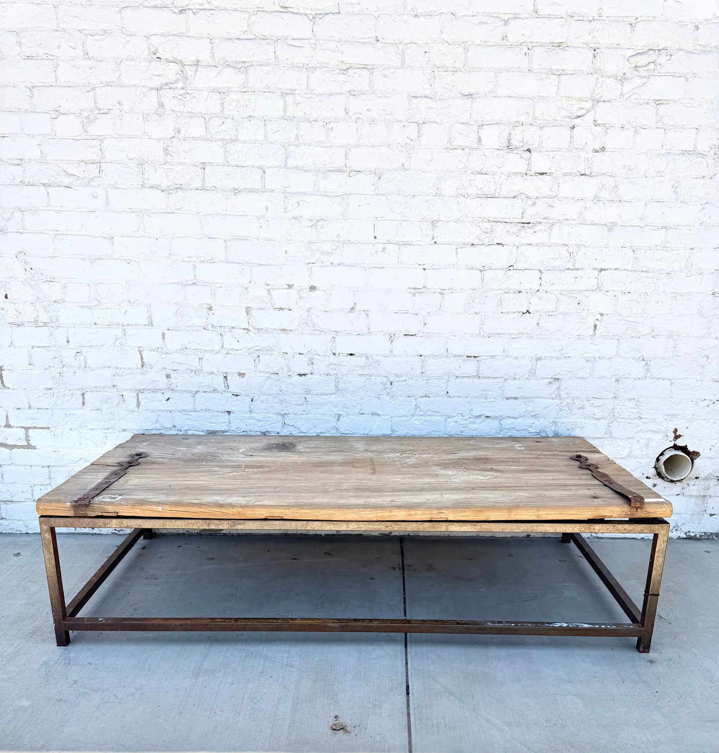 Coffee Table with Old Door Top