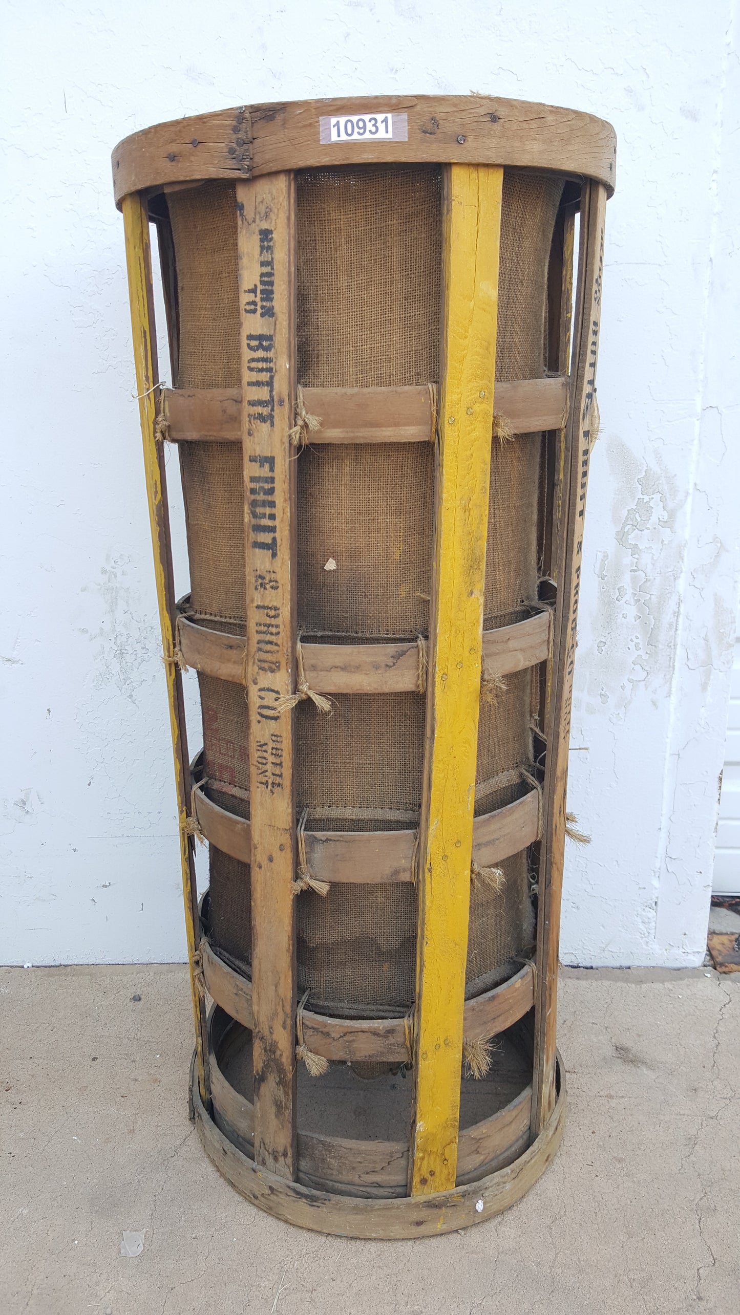 Butte Fruit & Produce Co. Tall Basket