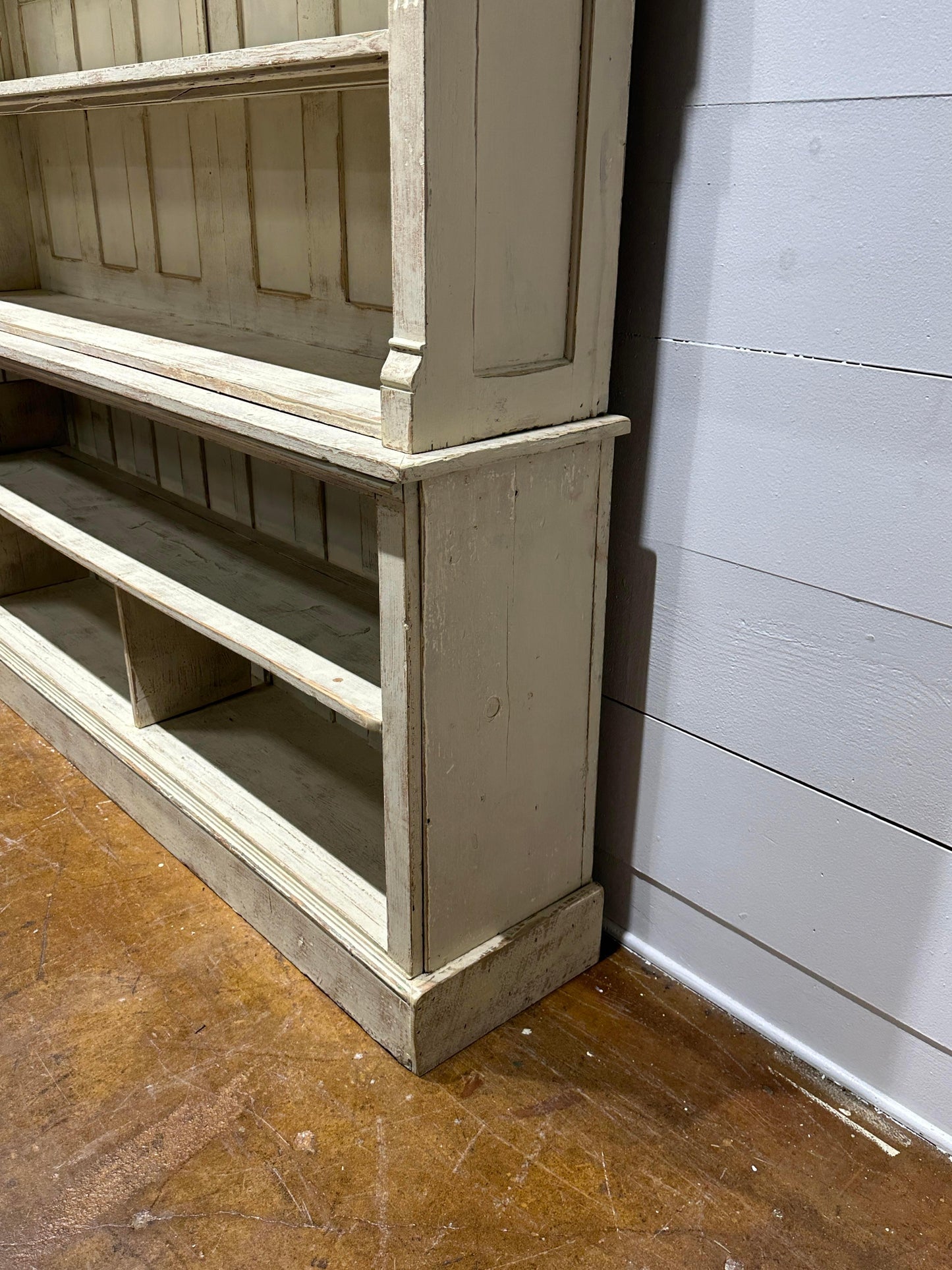 Painted 2-Piece Store Display Cabinet