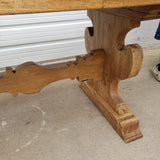 Bleached French Carved Dining Table