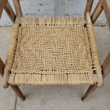 Wood Arm Chair w/Rope