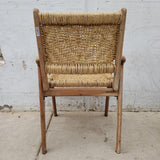 Wood Arm Chair w/Rope