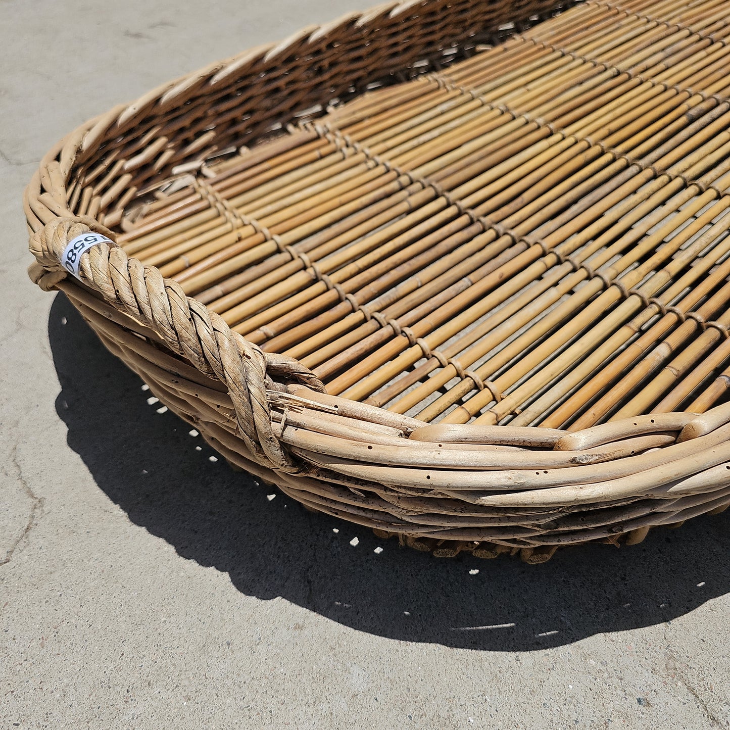 Large French Wicker Bread Basket