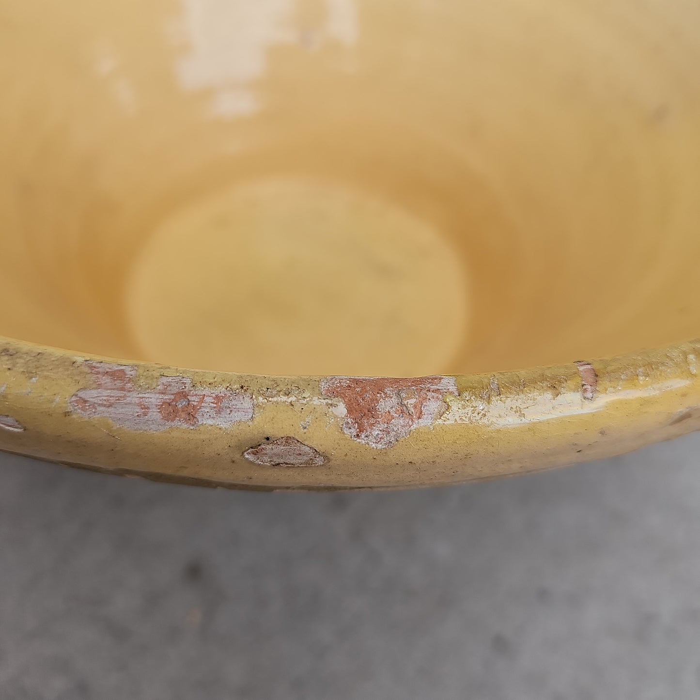 Italian Yellow Glazed Milk Bowl