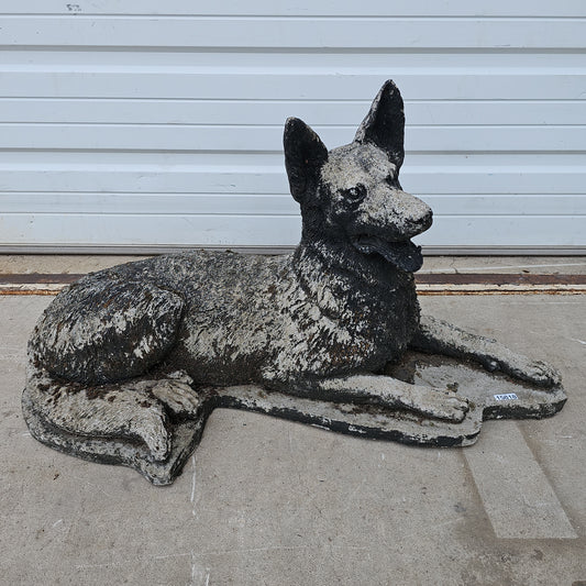 English Concrete Dog Statue