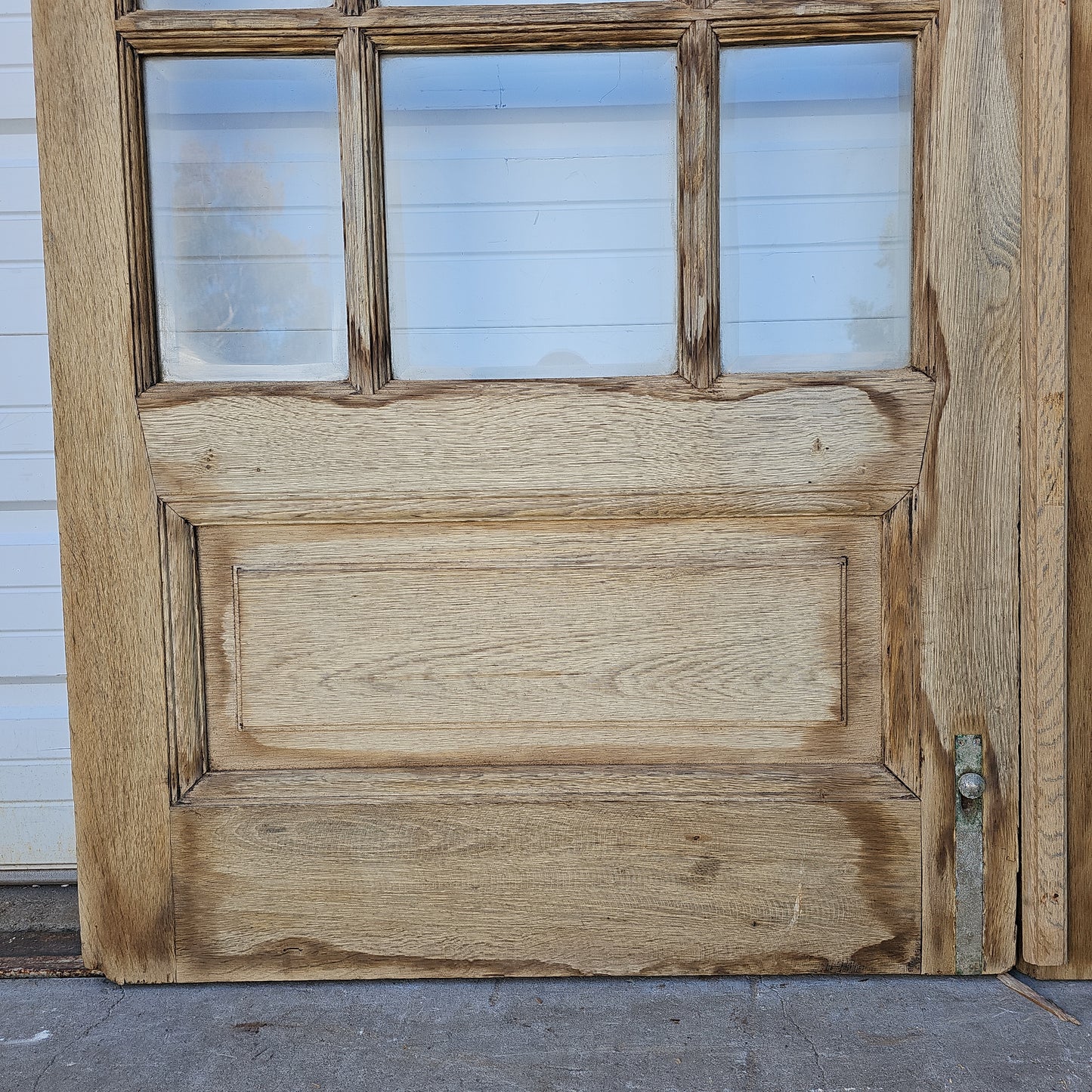 Pair of Oak Wood Doors w/18 Lites