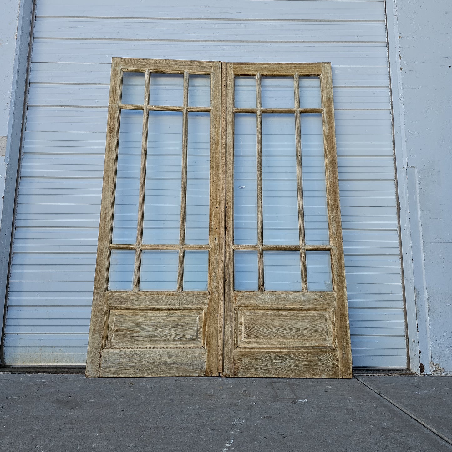 Pair of Oak Wood Doors w/18 Lites