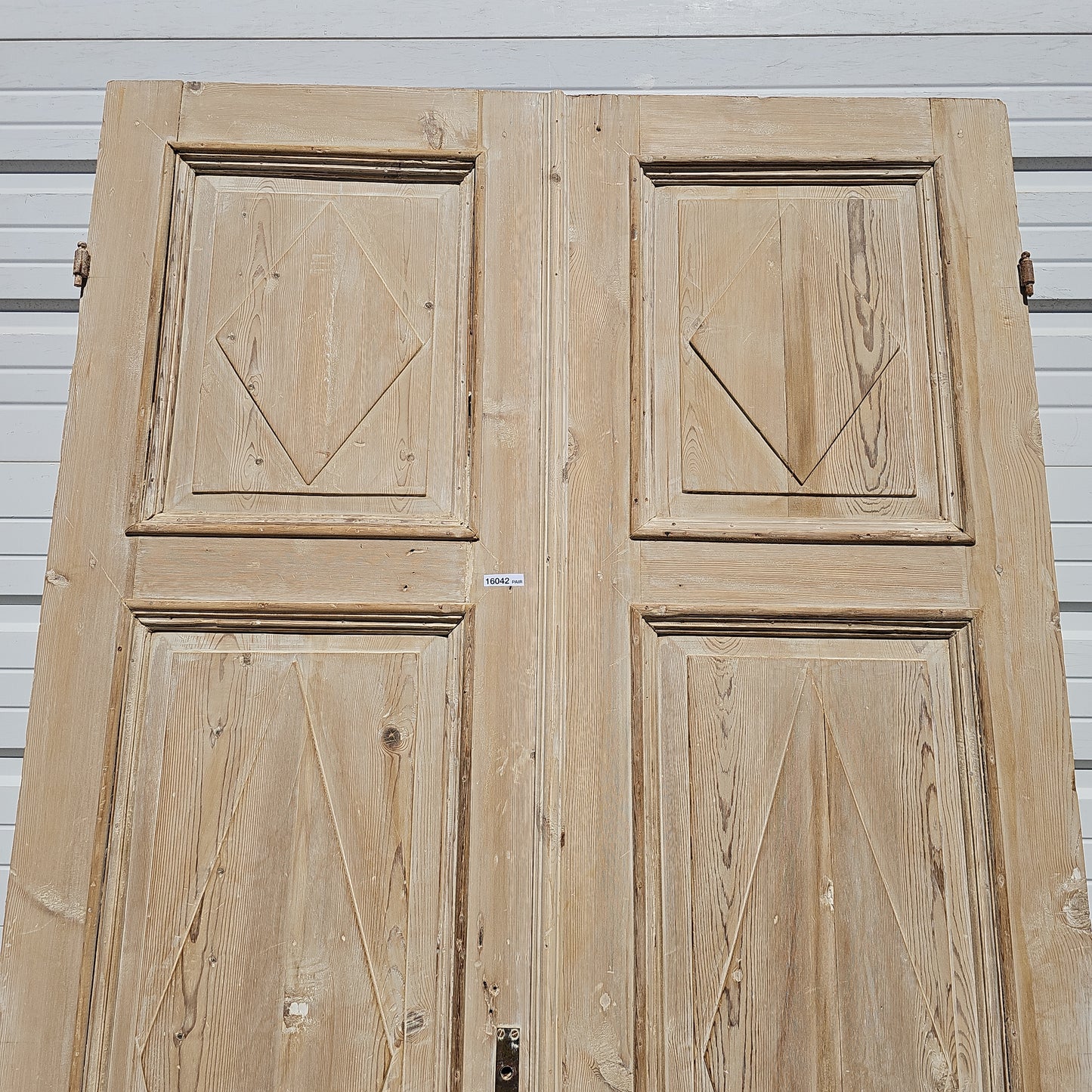 Pair of Washed Wood Panel Doors