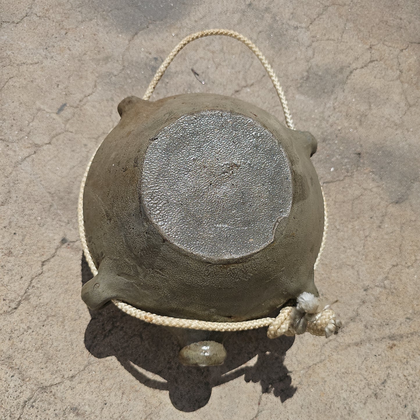 French Toad Flask Stoneware Container Decor