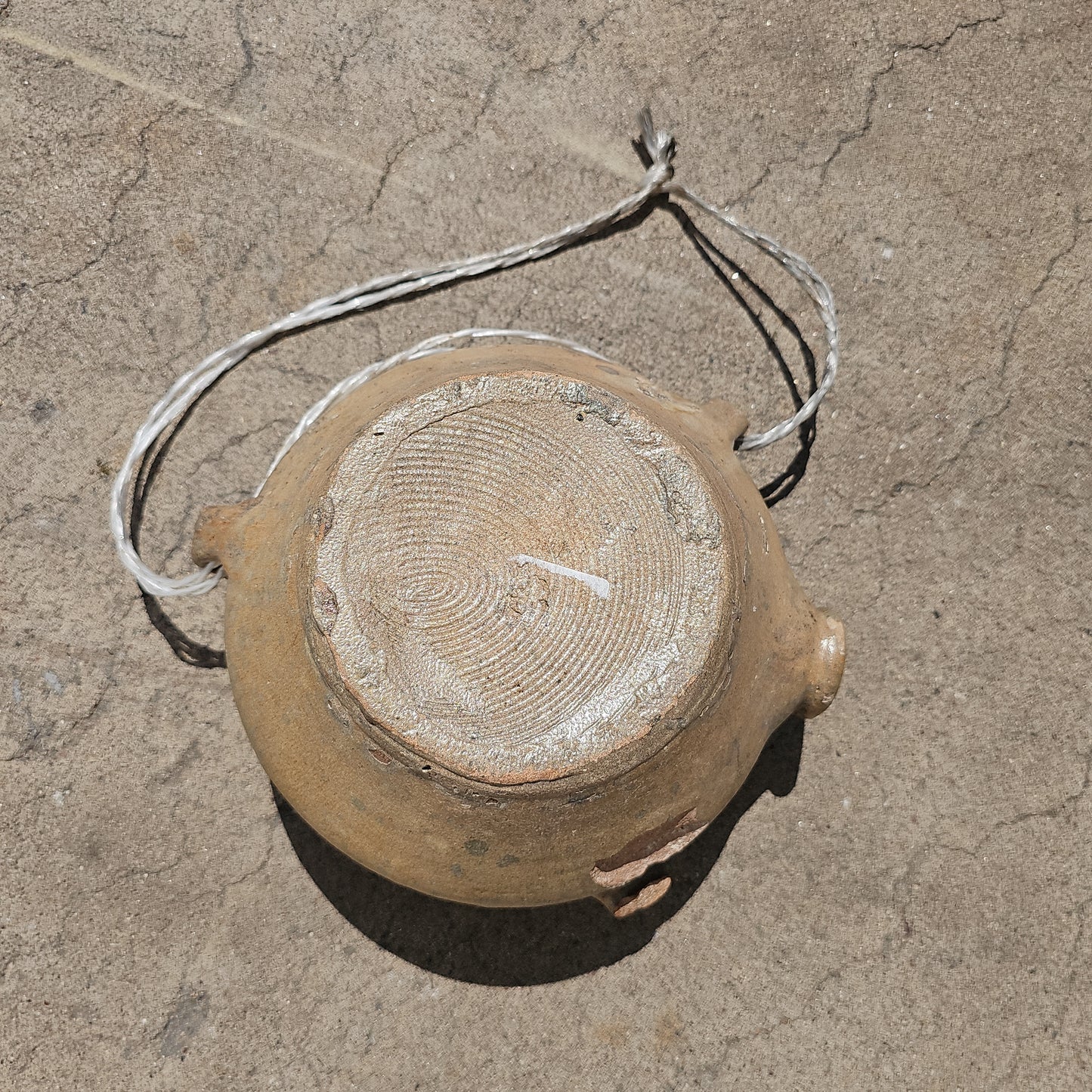 French Toad Flask Stoneware Container Decor