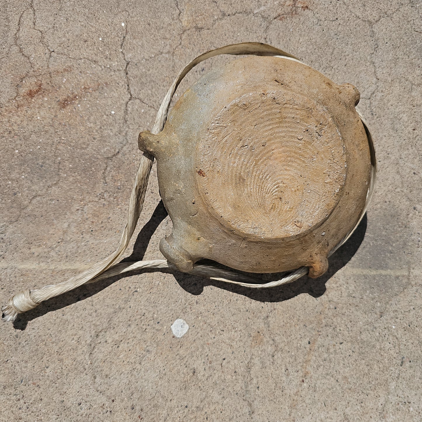 French Toad Flask Stoneware Container Decor