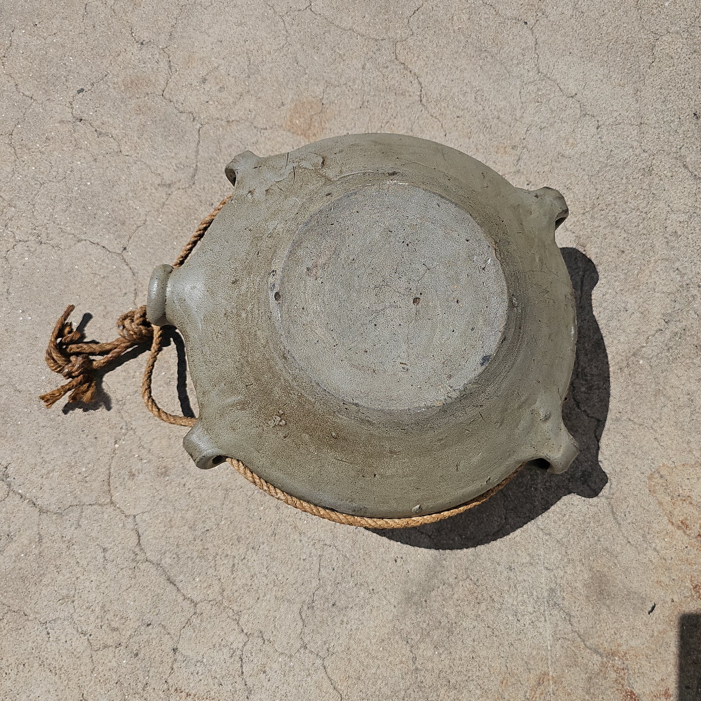 French Toad Flask Stoneware Container Decor