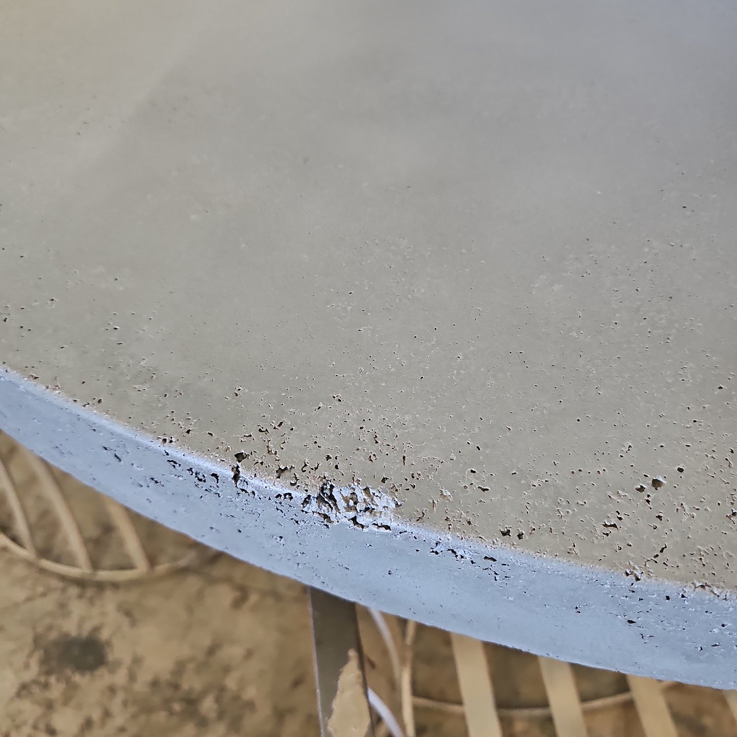 60" Round Concrete Table Top Gray