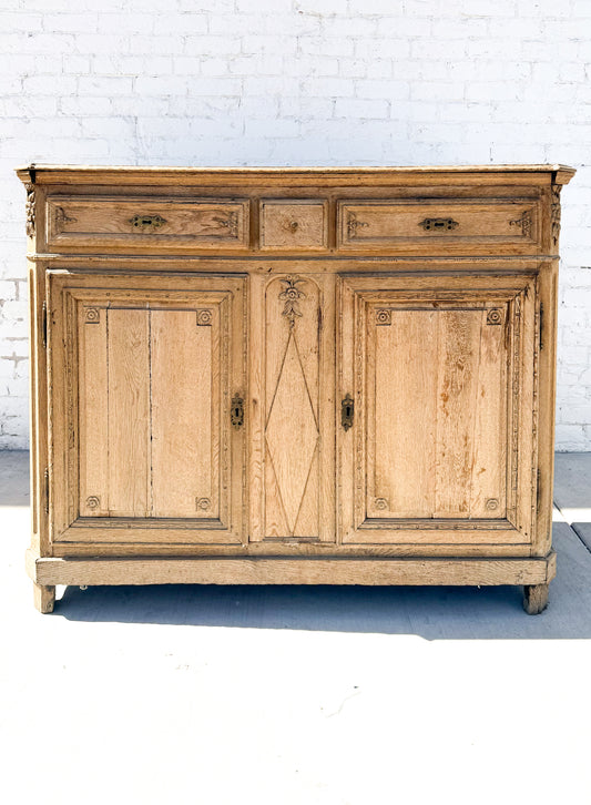 French Bleached Oak Sideboard