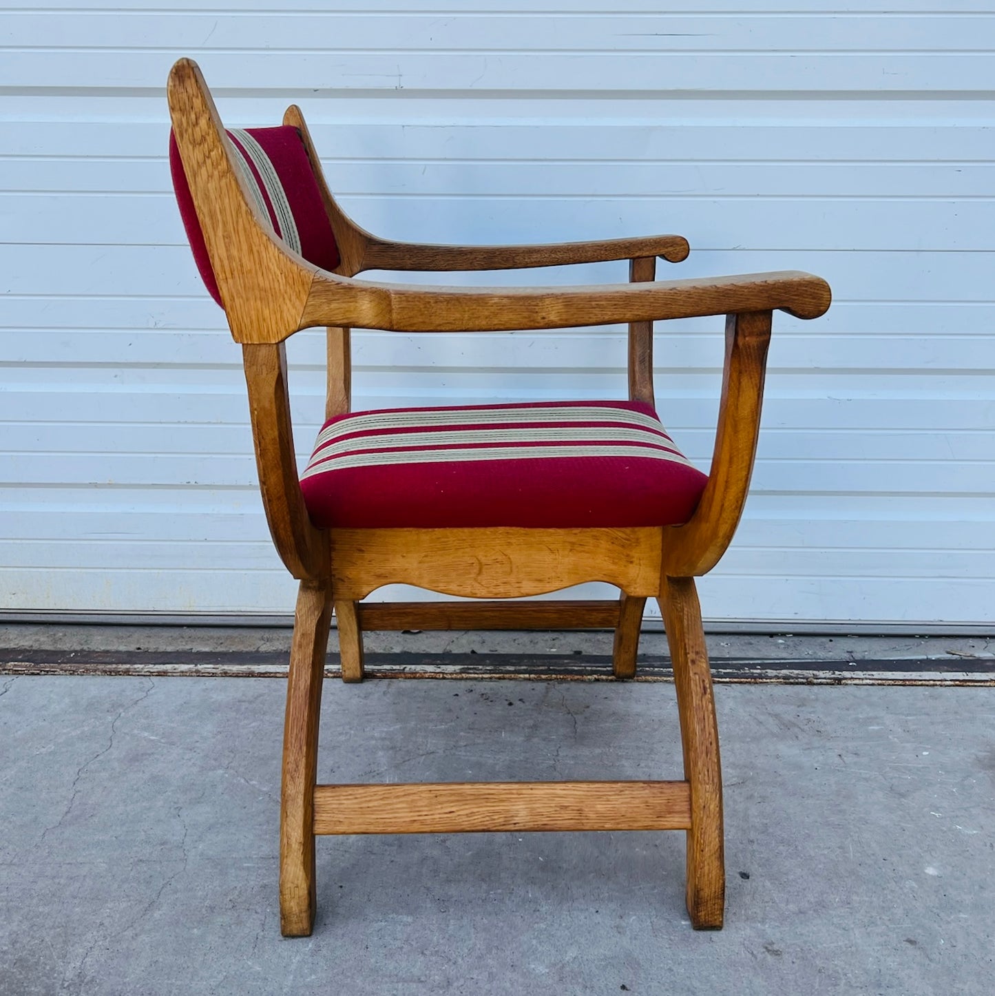 Oak "Kurul" Chair for EG Kvalitetsmøbel, 1960s Denmark