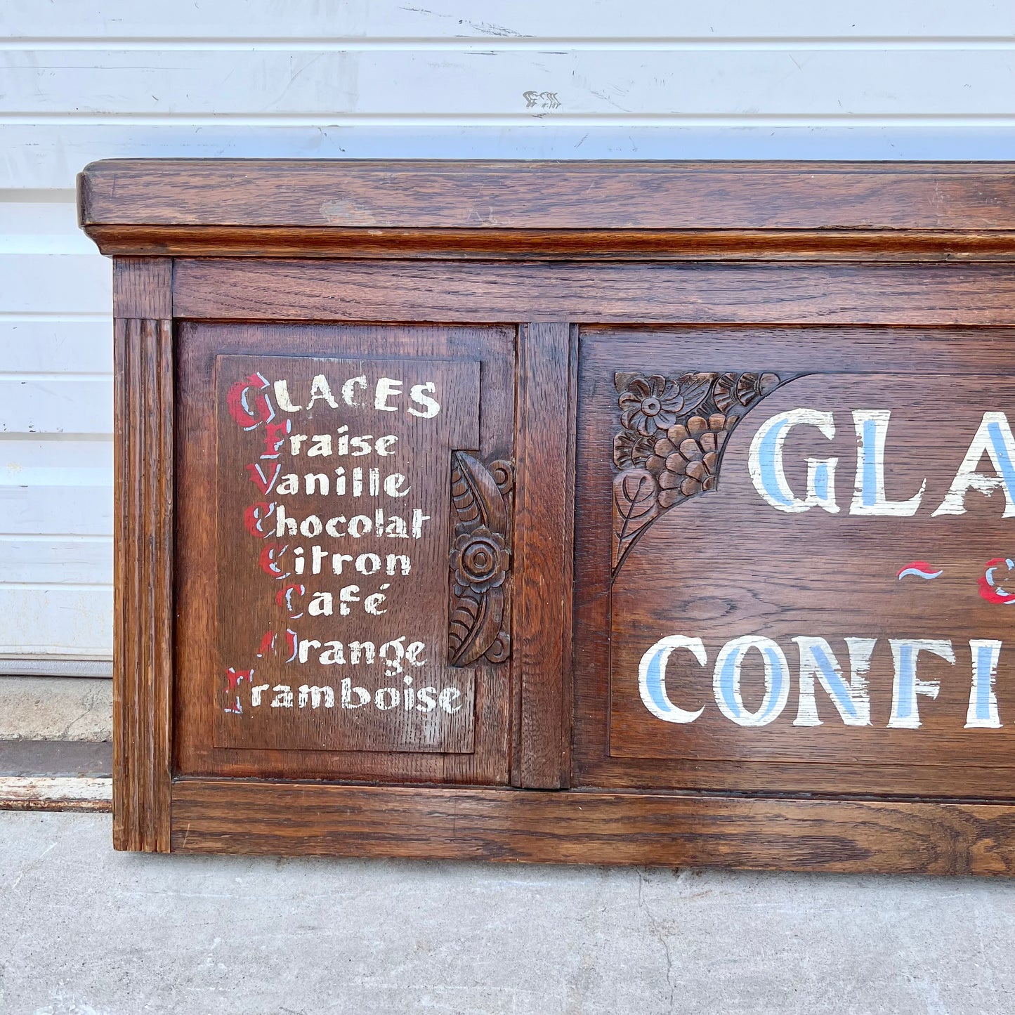 French “Glaces et Confiserie” Sign