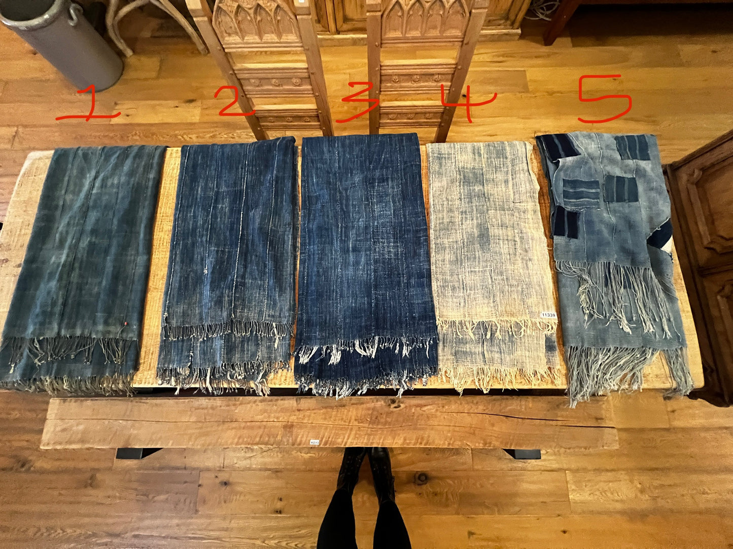 100% Blue African Cotton Fabric Made in Burkina Faso