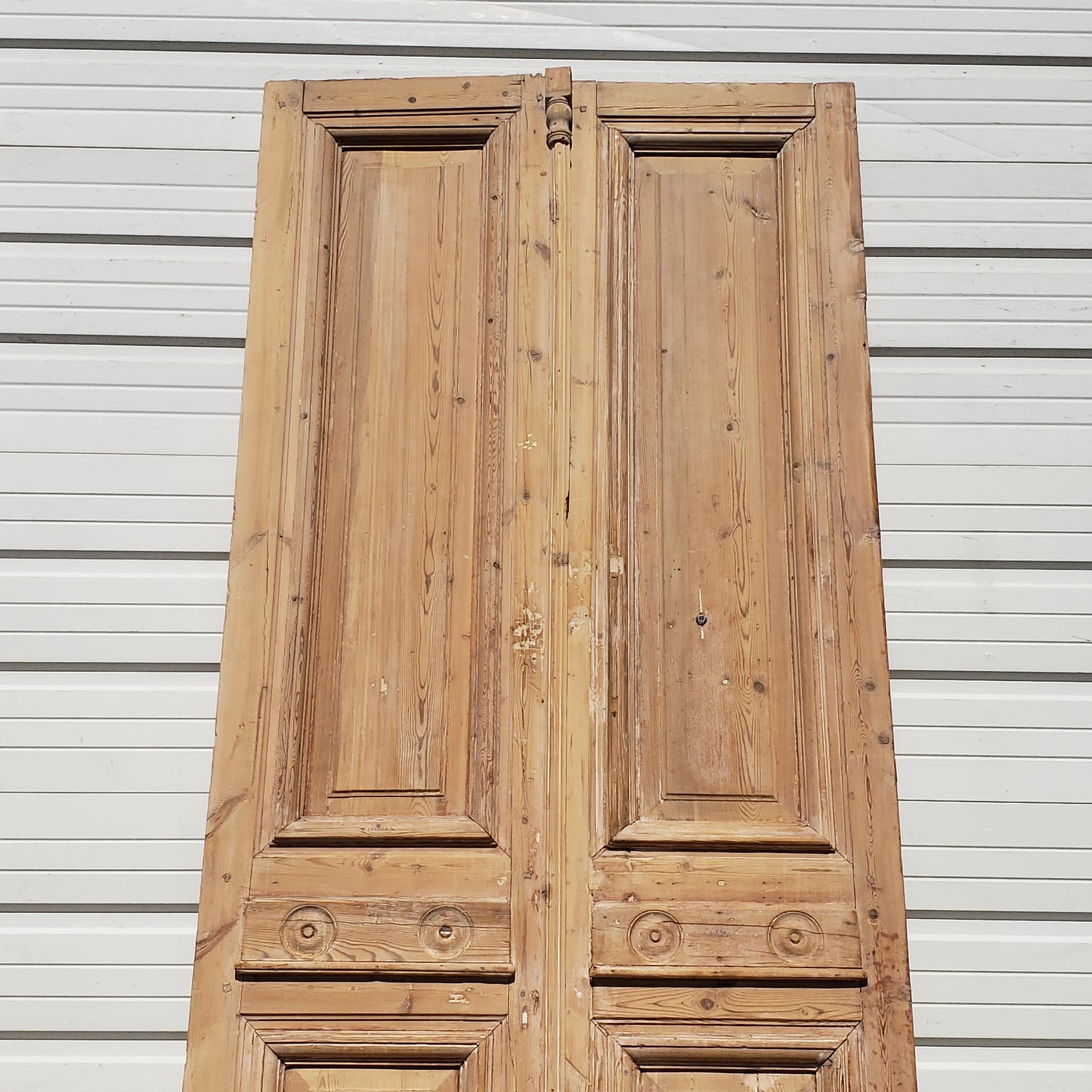 Pair of Washed Antique 2-Panel Doors