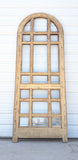 Single Washed Antique Arched Wood Door/Window w/21 Lites