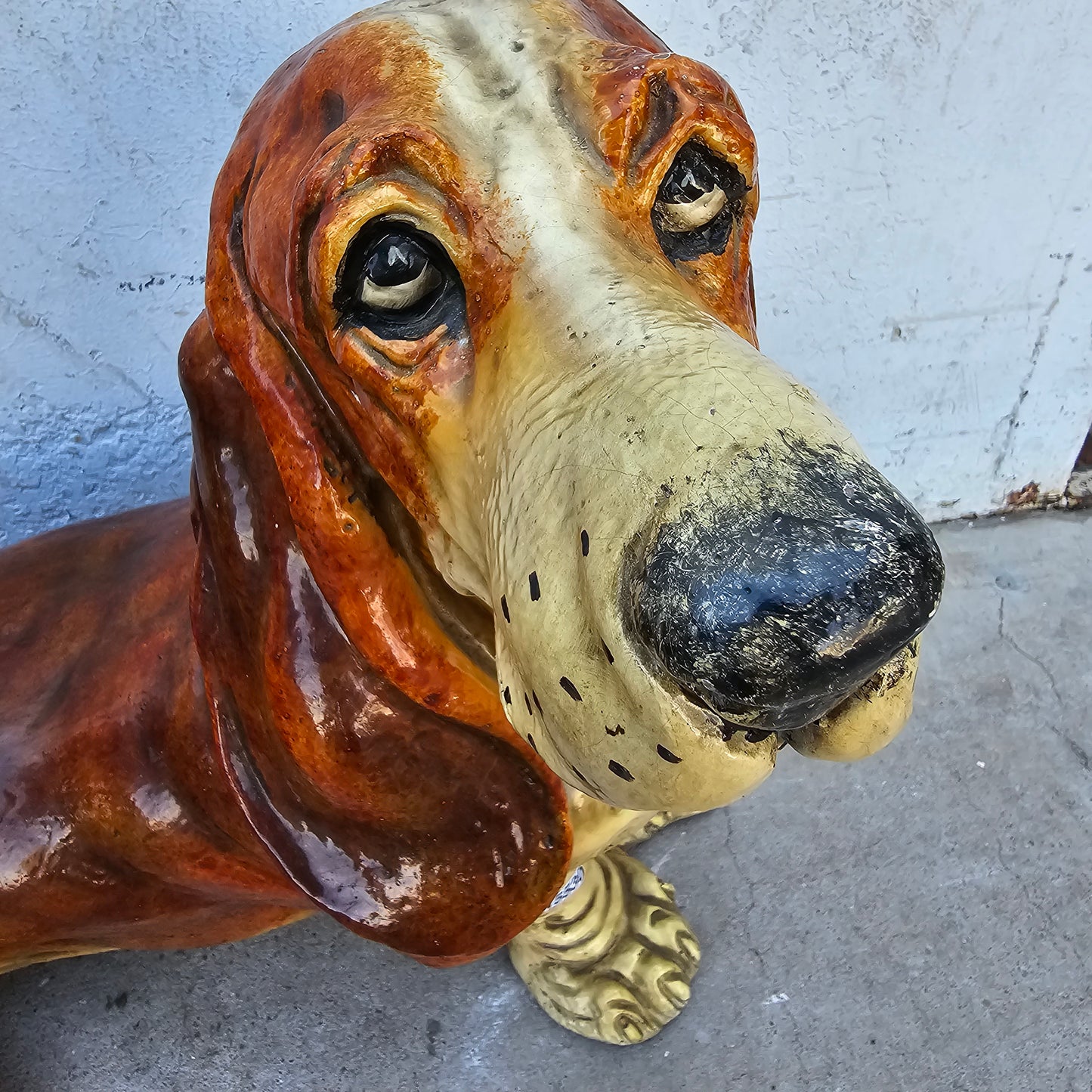 Vintage Resin Basset Hound