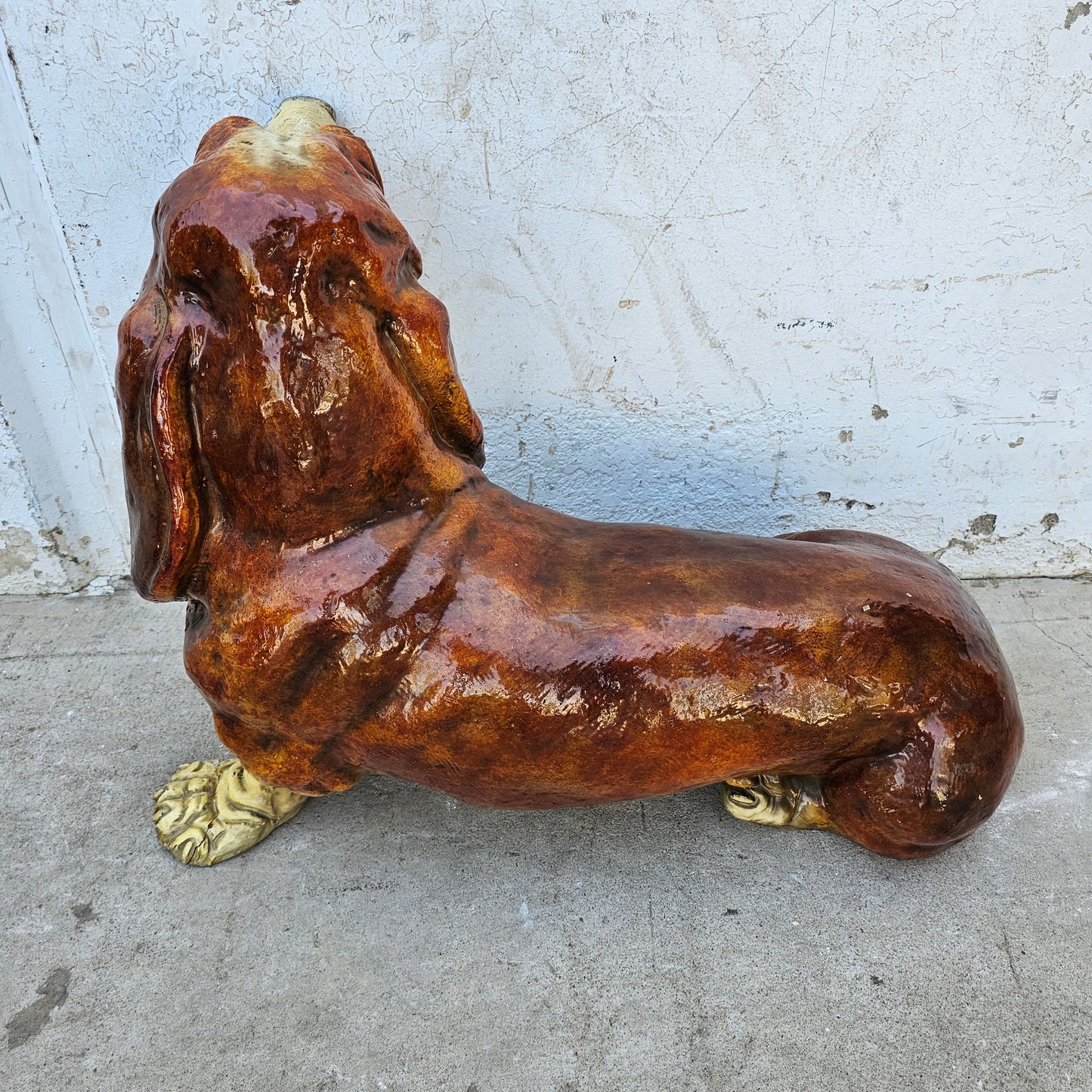 Vintage Resin Basset Hound