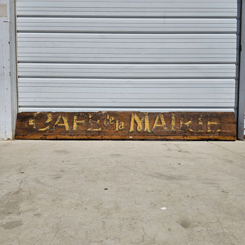 French Cafe de la Maire Sign